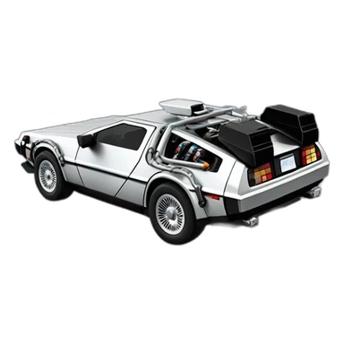 delorean dmc 12 sticker