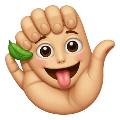 A hand flickig a booger sticker