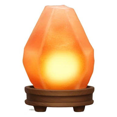 Himalaya’s salt lamp with warm light  sticker