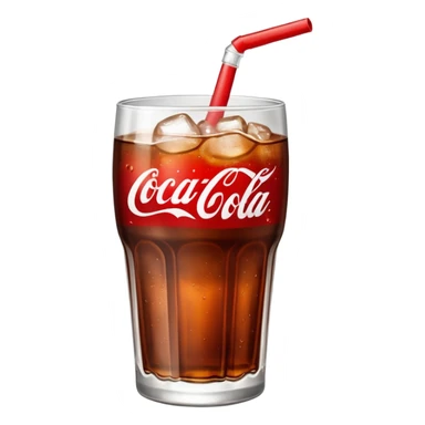 Glass of Coca cola sticker
