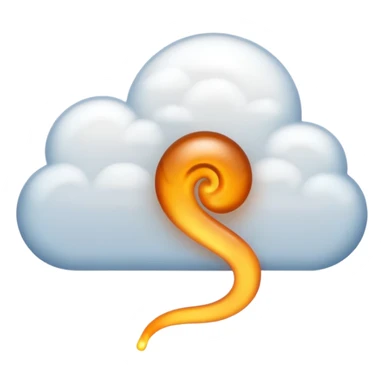 fart cloud from right to left sticker