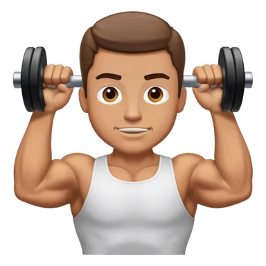 guy how to do bicep curls sticker