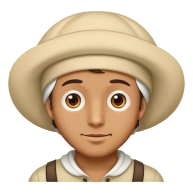 Guy wearing a bonnet sticker