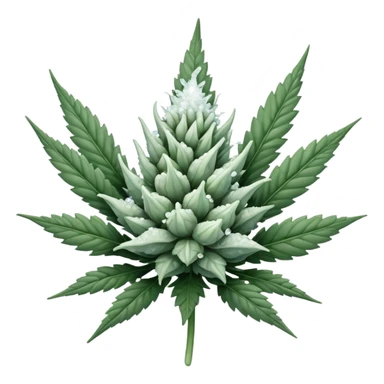 white color marijuana sticker