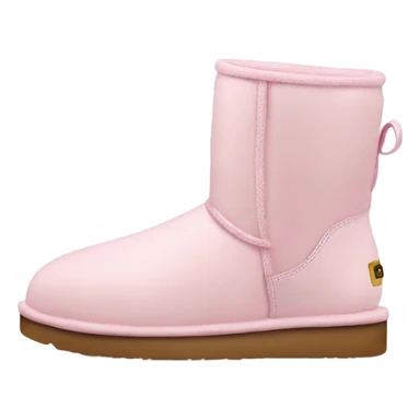 light short pink uggs with platform sticker