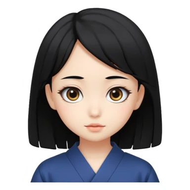 Japanese anime girl cute sticker