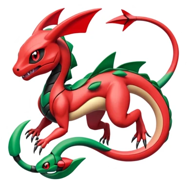 Meloetta-Guilmon-Rayquaza-Pokémon-Fakémon-creature sticker