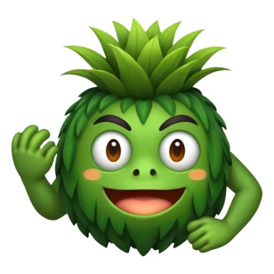 Sapo cururu segurando escova de cabelo  sticker