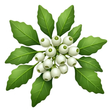 Mistletoe in bunch sticker