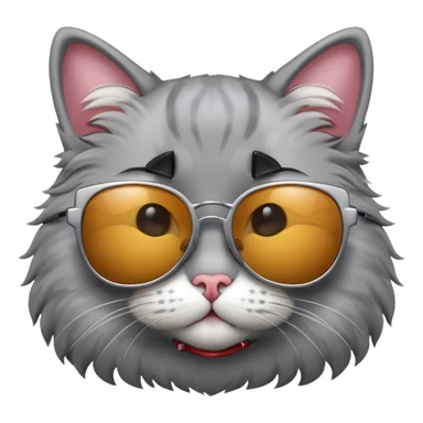 Cat with sunglasses sticker