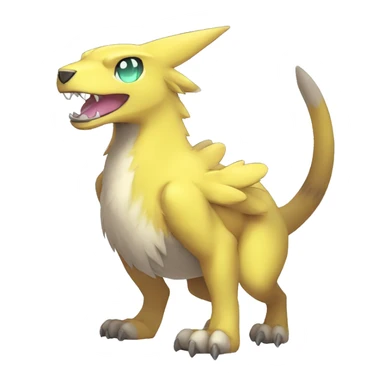 cute kawaii cool Digimon-Fakemon-animal full body sticker