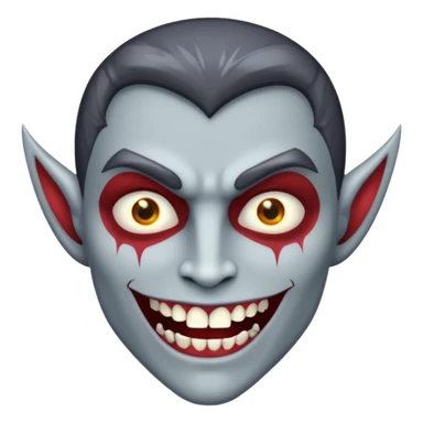 glitter gray dent vampire  sticker
