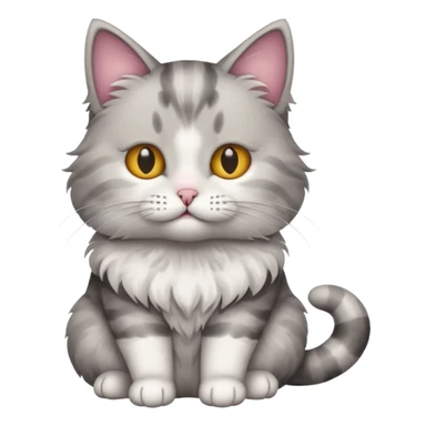 Cat with one eye sticker