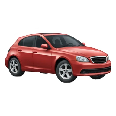 car with big wheels and nice face sticker