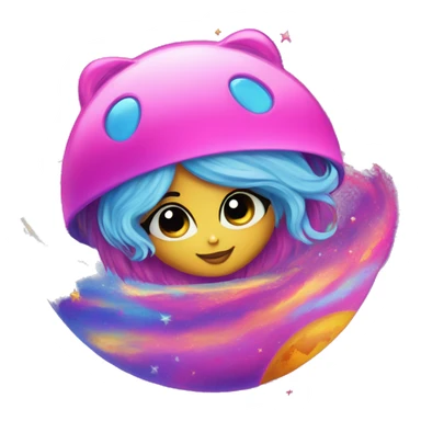 lisa frank planet sticker
