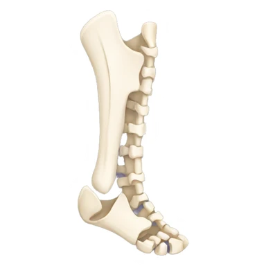 broken leg bone sticker