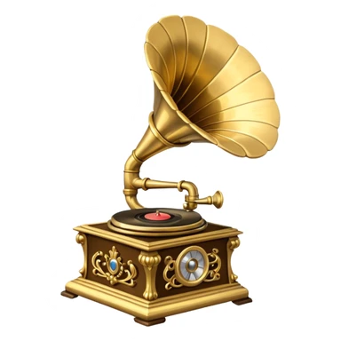 Gramophone sticker