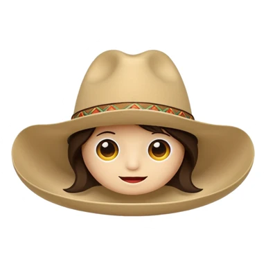 Tejana sombrero sticker
