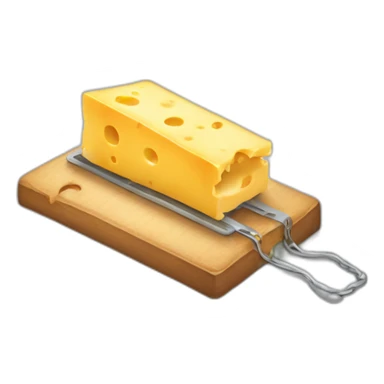 mouse trap with cheese on it sticker