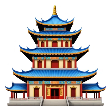 chinese temple sticker