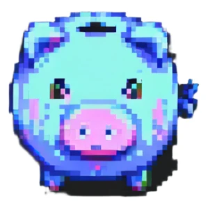 piggy bank representing savings sticker