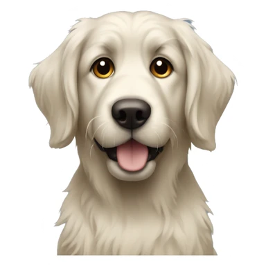 shaggy dog similar to labrador sticker