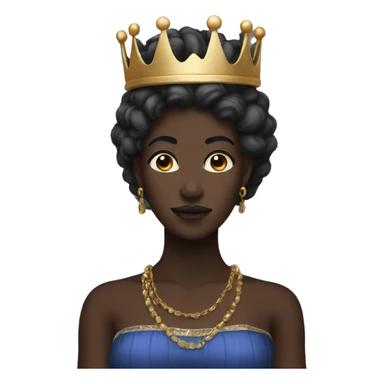Dark skin male fem queen sticker