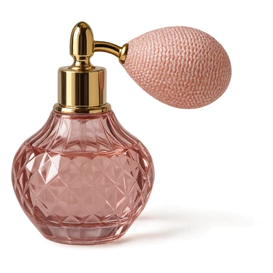 pink luxury perfume atomizer, no background sticker