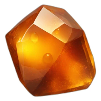 amber stone sticker