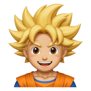 Emoji San goku sticker