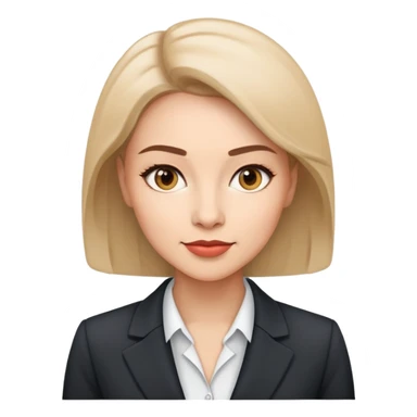 ceo woman confidently wears smart business attire sticker