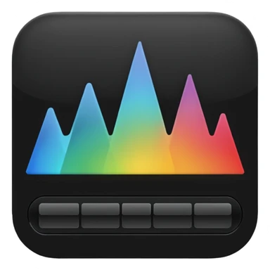 full black audio spectrum, the spectrum is black sticker