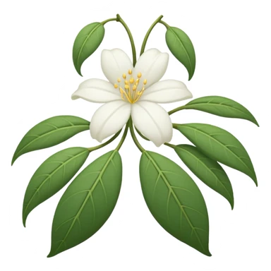wilted jasmine emoji sticker