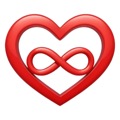 Heart with infinity simble sticker