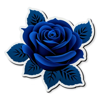 Dark blue roses sticker