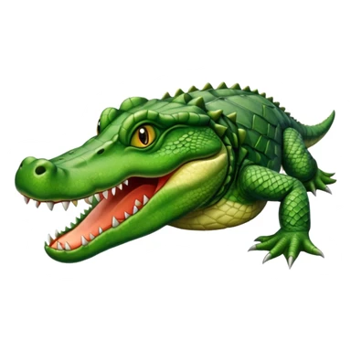 full body of alligator, front view sticker