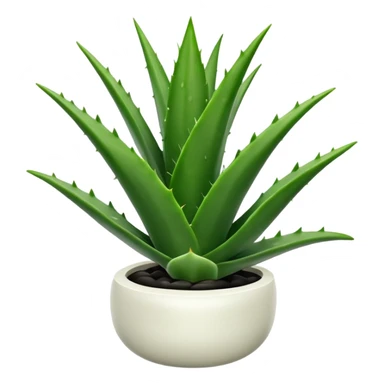 make an aloe vera and it just have the color black and white sticker