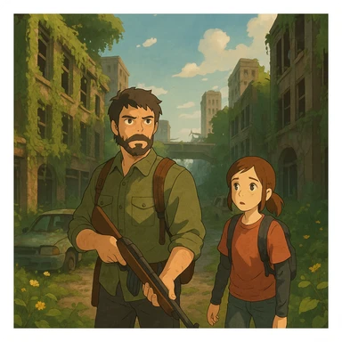 The Last of Us inspired scene sticker