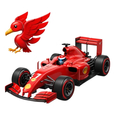 Irl f1 icon real one black and red letters F1 sticker