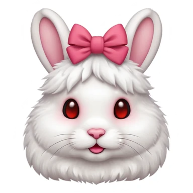 rabbit bowknot sticker