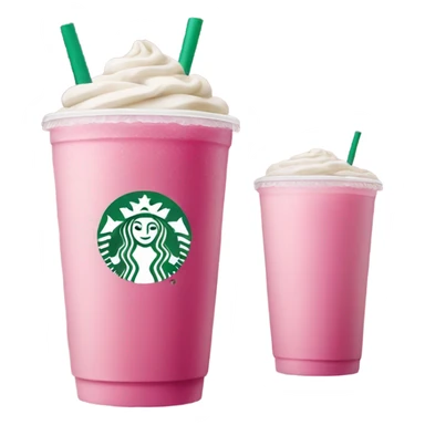 Pink Starbucks drink sticker