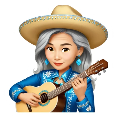 Mariachi Guitarist sticker