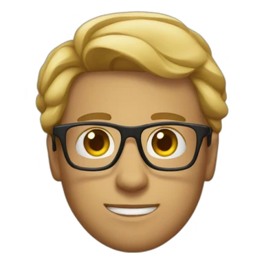 lowery david with glasses sticker