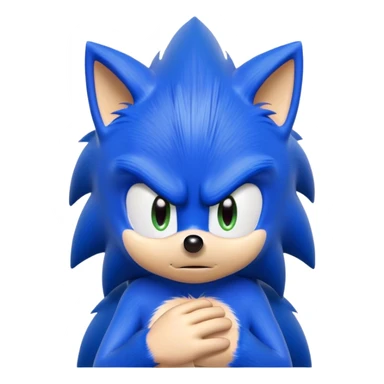 Sonic being annoyed sticker