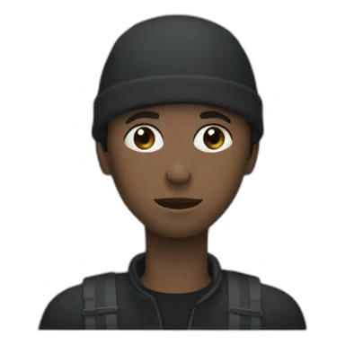 une personne noir qui est choqué de la situation sticker