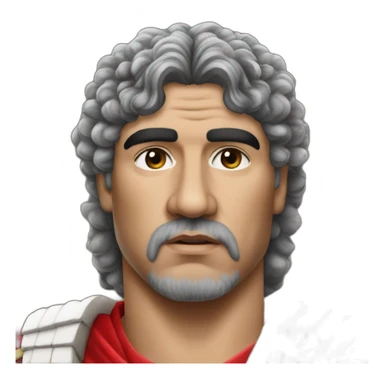 Realistic-Maradona-dressed-as-a-Roman-emperor sticker