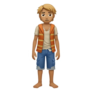 shipwreck survivor, full body sticker