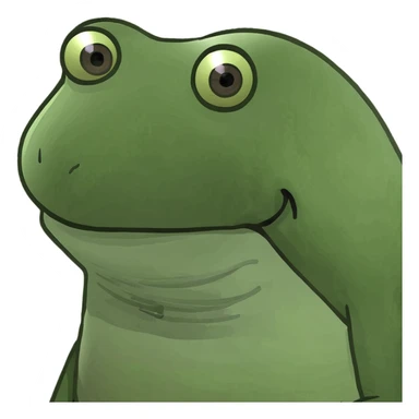 frog is mad sticker