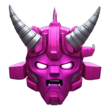 magenta unicron in space sticker