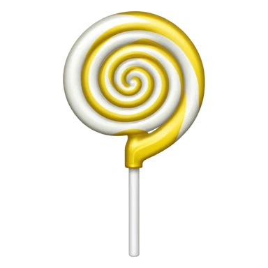 glitter toxic white lollypop 
 sticker